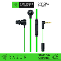 หูฟังเกมมิ่งในหู Razer Hammerhead Pro V2 พร้อมไมค์ หูฟัง พร้อมแจ็กเก็ตเสียง 3.5 มม. ทอง