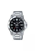 Casio Watches Men's Analog Watch MTP-VD01D-1EV Silver Stainless Steel Band