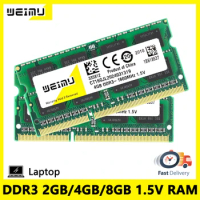 DDR3 2GB 4GB 8GB Laptop Memory Ram 1066 1333 1600MHz PC3 8500 10600 12800 204Pins 1.5V Non-ECC Unbuffered SODIMM Memories RAM