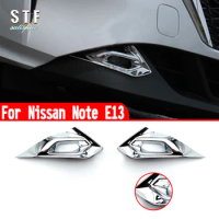 For Nissan Note E13 2020 2021 2022 Car Accessories Front Fog Light Cover Trim Molding Decoration Stickers