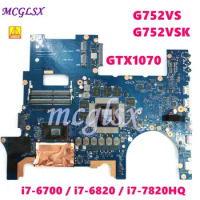 ROG G752VS With i7 CPU GTX1070/8G Mainboard For Asus ROG G752V G752VSK G752VM GFX72V GFX72 Laptop Motherboard Tested Used