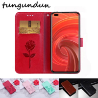 Phone Case For OPPO Realme X50 Pro Protective Cover Luxury PU Flip Leather TPU Silicone Case For Realme X50 5G Protector Shell