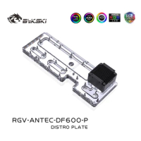 Bykski RGV-ANTEC-DF600-P Distro Plate For Antec DF600/DP502 Case Waterway Board Reservoir For PC Water Cooling Loop Solution