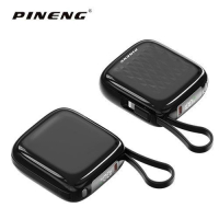 (3C Certified) Pineng PN-833PD 10000mAh 22.5W Fast Charge PowerBank Built-in Cable Type-C Power Bank