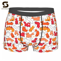 Fox Underwear Customs Polyester Sublimation Trunk Trenky Man Breathable Boxer Brief
