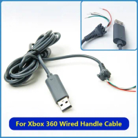 2Pcs For Xbox 360 Wired Handle Cable Controller To USB Adapter Game Console Charging Cable USB Power Extension Line
