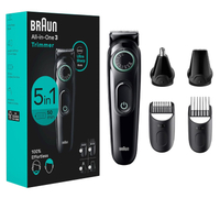 [4美國直購] Braun AIO3450 多功能造型器 電動刮鬍刀 含鼻毛器 Series 3 3450 1年保固 取代 BT3221