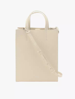 Calvin Klein Calvin Klein Jeans Accessories - CK Paper Bag Leather Mini Tote - Beige - beige