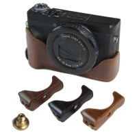 PU leather Case Camera Bag For Canon Powershot G7X Mark III G7XIII G7X III G7X3 G7XM3 Half Body Shell