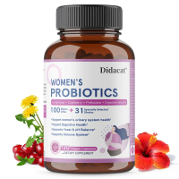 Didacat Women's Probiotics （prebiotic）100 Billion CFU | D-Mannose & Cranberry | Supports Urinary, Di