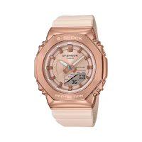 【CASIO 卡西歐】G-SHOCK 玩美時尚 優雅奢華 粉紅金 金屬錶殼 八角形錶殼 GM-S2100PG-4A_40.4mm