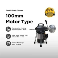 Krisbow Drain Cleaner Motor Alat Pembersih Pipa 10 Cm