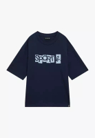 Sport b. 女裝 深藍色 純棉 印花T恤