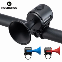 ROCKBROS Bike Bell Electronic Loud Horn ABS 120db Safety Electric Bell IPX4 Speaker Alarm Ring Bicycle Handlebar Warning Bell