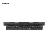 Gooermi D200 Karaoke Class D Digital Power Amplifier 2 Channel 1800W 1U Audio Power Amplifier For Studio/Karaoke/Stage