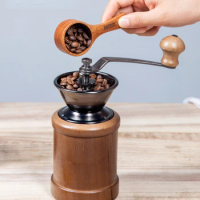 Retro Home Hand Grinder Kitchen Carbon Steel Core Hand Coffee Grinder Coffee Bean Grinder Portable Manual Coffee Machine