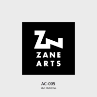 【ZANE ARTS】STICKER 貼紙 日本製 黑色方形貼紙 AC-005(車貼 馬布谷戶外)