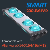 RGB Smart Gaming Laptop Cooler Cooling Pad for Alienware X14R1, X14R2, X16R1, X16R2, M16R1, M16R2, M18R1, M18R2, XPS15, XPS17