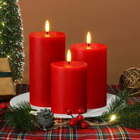 Flameless Candles with Remote & Timer - Real Wax LED Battery Operated Candles Flickering Fake Candle