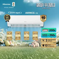 Hisense AC AI09KCG Inverter 1 PK Cooler Perlindungan Cepat ECO Mode Hemat Energi Self Cleaning 6 Lay