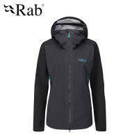 【英國 RAB】Kinetic Alpine 2.0 Jacket Wmns 高透氣彈性防水連帽外套 女款 鯨魚灰 #QWG70