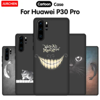 JURCHEN Phone Case For Huawei P30 Pro Cover For Huawei P30 Case Cartoon TPU Silicone Soft Back Cover For Huawei P30 P30Pro Case