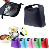 Portable Thermal Insulated Cooler Lunch Bag Outdoor Lunch Storage Bag Thermal Lunch Organizer Tote Bag for Work School Picnic