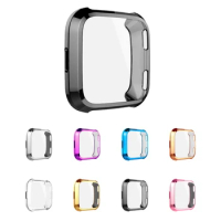 Ultra-thin Soft Tpu Case for Fitbit Versa /Versa Lite Waterproof Watch Shell Screen Protector for Fitbit Versa /Versa Lite