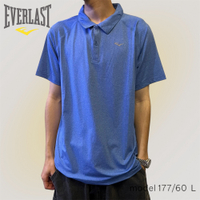 EVERLAST 短袖 短T 藍色 POLO衫 機能 上衣 男 4021136182