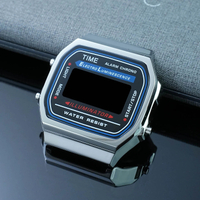 A158W A159W Modified Metal suit For Casio Watch small square A158 A168 Stainless steel case+strap Ma