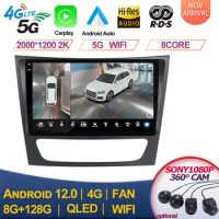 Android 13.0 For Mercedes Benz E Class W211 C219 9" 4G LTE Car Stereo Multimedia Player Audio Radio GPS Navigation