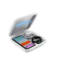 UV 紫外線消毒殺菌盒 qi無線充電功能 可充手機/Apple Watch/AirPods 3分鐘瞬間消毒殺菌
