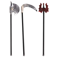 Halloween Party Plastic Trident Sickle Axe Props