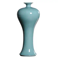 Celadon Vase Decoration Beauty Bottle Chinese Ceramic Creative Home Flower Plum Vase Crafts Collection Decoration