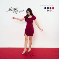[HaloFashion] Moza Sexy Bodycon Simple Dress Mini Dress Basic Dress Korean Fashion Baju Wanita Casua