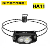 NITECORE HA11 Headlamp 240 Lumens USB-C Charge Lightweight 36g Night Running Fishing Trekking Road Trip with Alkaline AA Battery