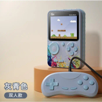 TERBARU!! Mainan Anak Gameboy Double - 500 games - Berkualitas / Retro Gamebox - Abu-abu