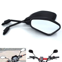 Universal 10mm motorcycle rearview mirror left and right mirror black for Ducati 848 1098 / R Monster 695 696 796 1000 1100 1200