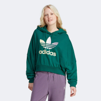 adidas 愛迪達 GRADIENT HOODIE 愛迪達 上衣 女款 長袖上衣 帽T 運動 寬短版型 綠(IR6043)