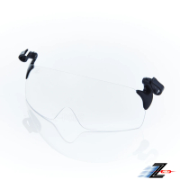 【Z-POLS】兩入組 夾帽式可上掀 採用頂級PC防爆抗UV400透明防風太陽眼鏡(可上掀設計夾帽眼鏡)