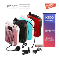 Pembesar Suara Penguat Suara, Rolton K500, dengan Mikrofon Alat Dengar Berwayar, Radio FM Bluetooth,