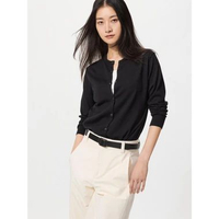 Uniqlo UV Protection Crew Neck Cardigan XL 09 BLACK
