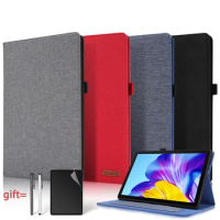 Tablet Case for Samsung Galaxy Tab S6 lite 10.4" P610 P615 Pu Leather Magnetic tab s6 lite book Cover Original Case +Stylus Film