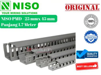 Niso PMD 25x45 mm 25 x 45 mm Abu Lubang Kabel Ducting Protector pelindung kabel PVC 1.7meter 1.7m 17