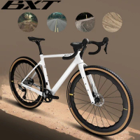 BXT Gravel Bike Carbon Fiber Disc Brake 700*40C Super Light Road Bike Gravel Bicycle Full Internal Routing SHIMANO GRX-600 11 Sp