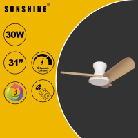 CFFA-30W LED 六檔風速三色無極調光智能風扇燈 30W 3000K-6500K#LED風扇燈 #LED吊燈 #LED天花燈 #家居燈飾