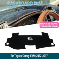 for Toyota Camry 50 XV50 2012~2017 Protect Carpet Anti-UV Dashboard Mat Cover Pad Inner Sun Shade Dash board Car Accessories