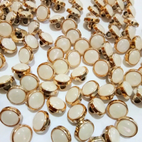 Kancing Baju Mutiara - Kancing Silver isi 100 pcs