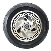 10 Inch Vacuum Tire 10X3.0 Electric Scooter Rear Tire with Wheel Hub Disc Brake Set Scooter Back Tyre,with Disc Brake
