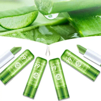 Color Changing Lip Balm Aloe Vera Lipstick Lip Balm Lip Moisturizing Lip Care Waterproof Balm Q7F7
